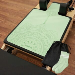 Atellya Pilates Reformer Mat Set – Mint Green | Non-Slip, Ultra-Light & Hygienic Cover