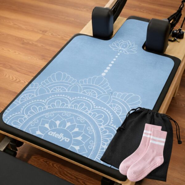 Atellya Pilates Reformer Mat Set – Blue | Non-Slip, Ultra-Light & Hygienic Cover