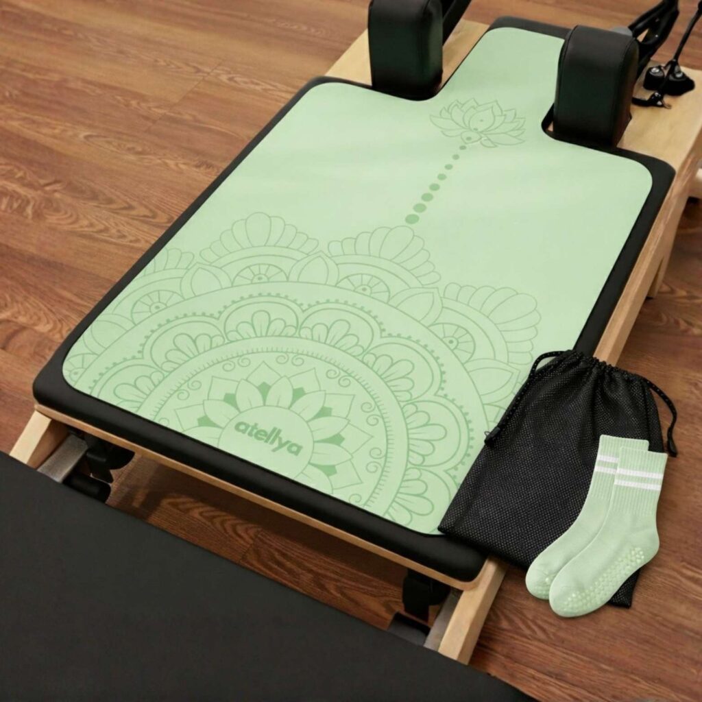 Pilates Reformer Mat Mint Green Set